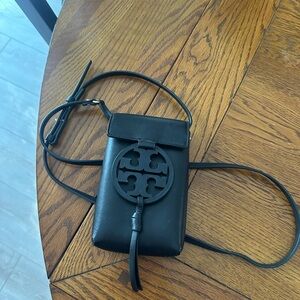 Tory Burch Black and Cream Crossbody Bag